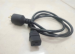 6ft C19 to L7-20 Power Cable 12AWG 20A 277V Black - Image 3